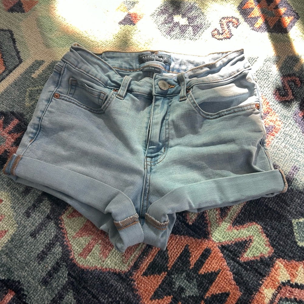 Aeropostale Light Blue Jean Shorts - Picture 1 of 4